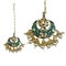 Kundan Chand Tikka with Gold Plating Indian Traditional Maang Tikka Pakistani, Indian Forehead Fashion Jewelry Matha Patti Designer Head Accessory Indian Wedding Gift for Her